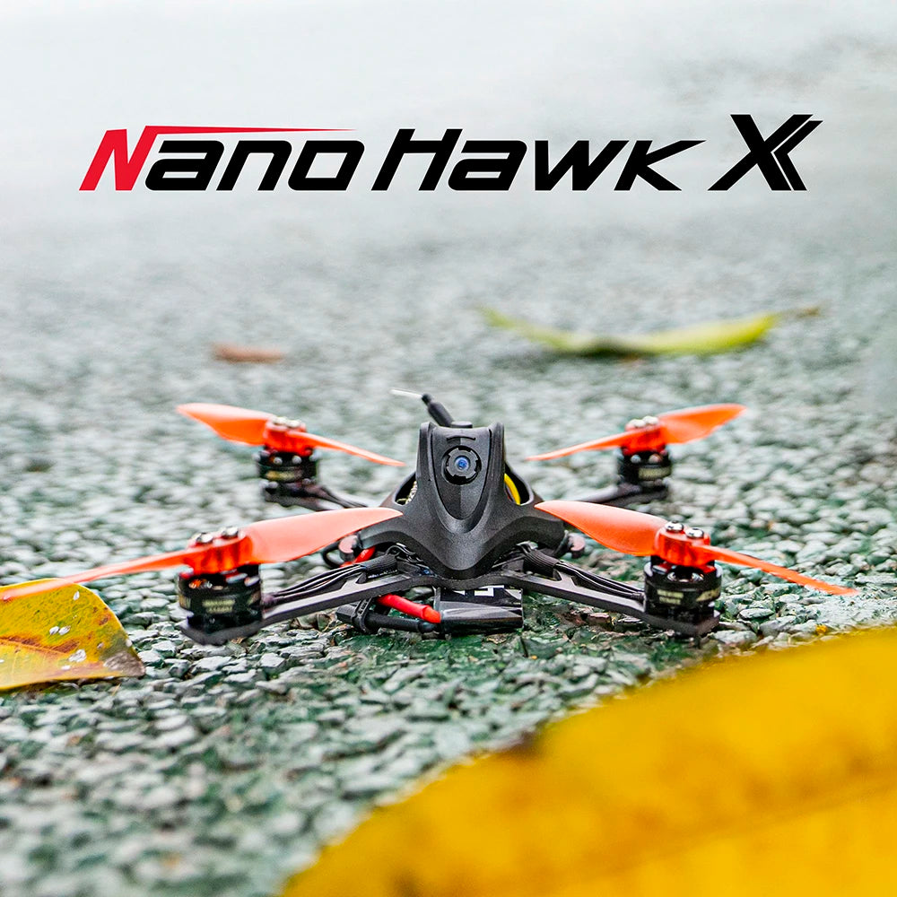 EMAX Nanohawk X, it's lightweight design, combined with the efficient powertrain, allows for fast and precise maneuver