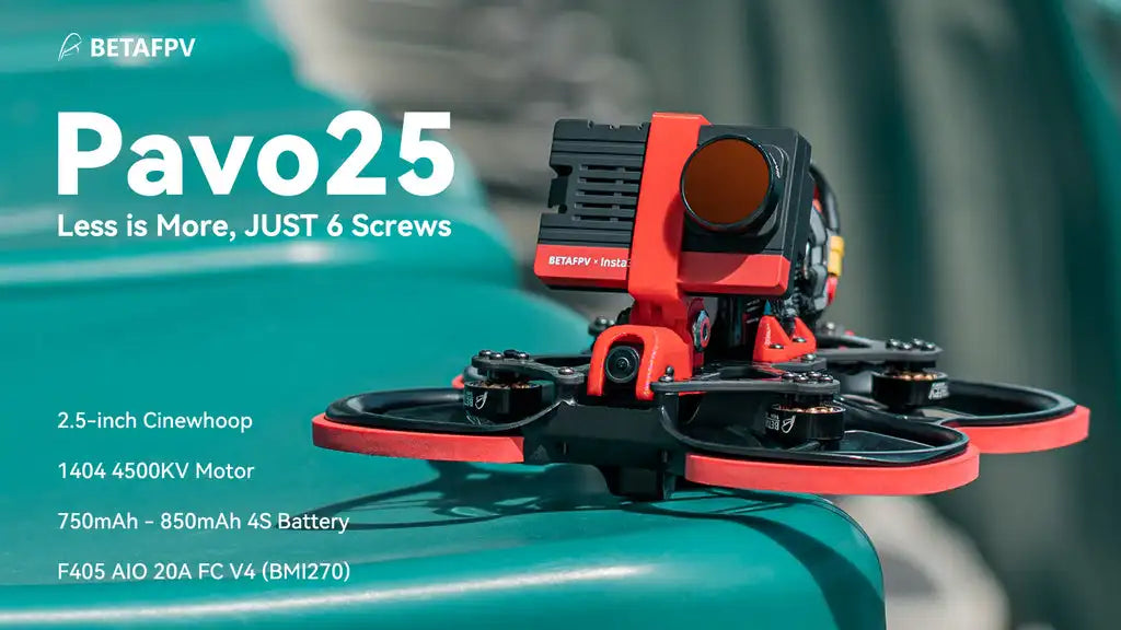 BETAFPV Pavo25 Whoop FPV, BBTAFPV Pavo25 Less is More, JUST 6 Screws BBT