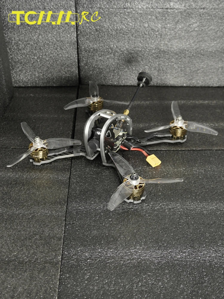 TCMMRC Dome 215 - 5 بوصة FPV Racing Drone Kit مع 3-6s Gold Brushless Motor المهنية كوادكوبتر راديو التحكم عن بعد اللعب 9 TCMMRC Dome 215, FPV Capable Features : auto return features : Integrated camera dimensions :