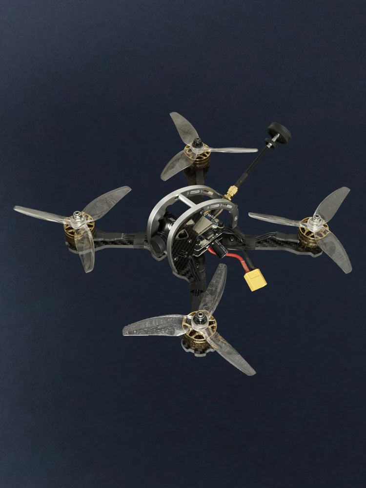 TCMMRC Dome 215 - 5 بوصة FPV Racing Drone Kit مع 3-6s Gold Brushless Motor المهنية كوادكوبتر راديو التحكم عن بعد اللعب 10 TCMMRC Dome 215, FPV Capable Features : auto return features : Integrated camera dimensions :