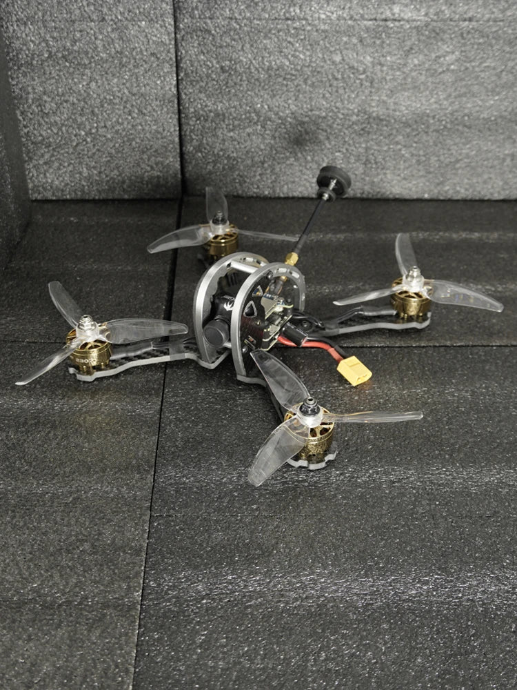 TCMMRC Dome 215 - 5 بوصة FPV Racing Drone Kit مع 3-6s Gold Brushless Motor المهنية كوادكوبتر راديو التحكم عن بعد اللعب 14 TCMMRC Dome 215, FPV Capable Features : auto return features : Integrated camera dimensions :