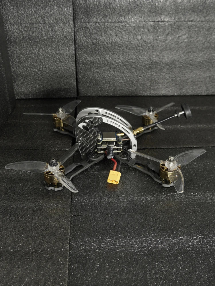 TCMMRC Dome 215 - 5 بوصة FPV Racing Drone Kit مع 3-6s Gold Brushless Motor المهنية كوادكوبتر راديو التحكم عن بعد اللعب 15 TCMMRC Dome 215, FPV Capable Features : auto return features : Integrated camera dimensions :
