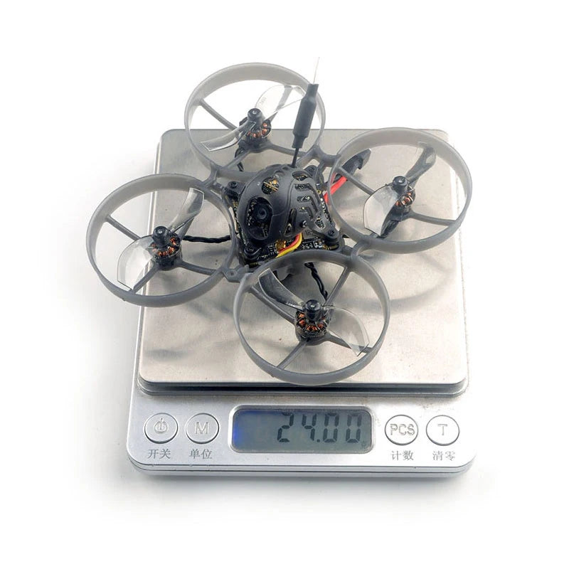 Happymodel Mobula 7, advanced flight controller, high-power VTX, and RS0802 KV20