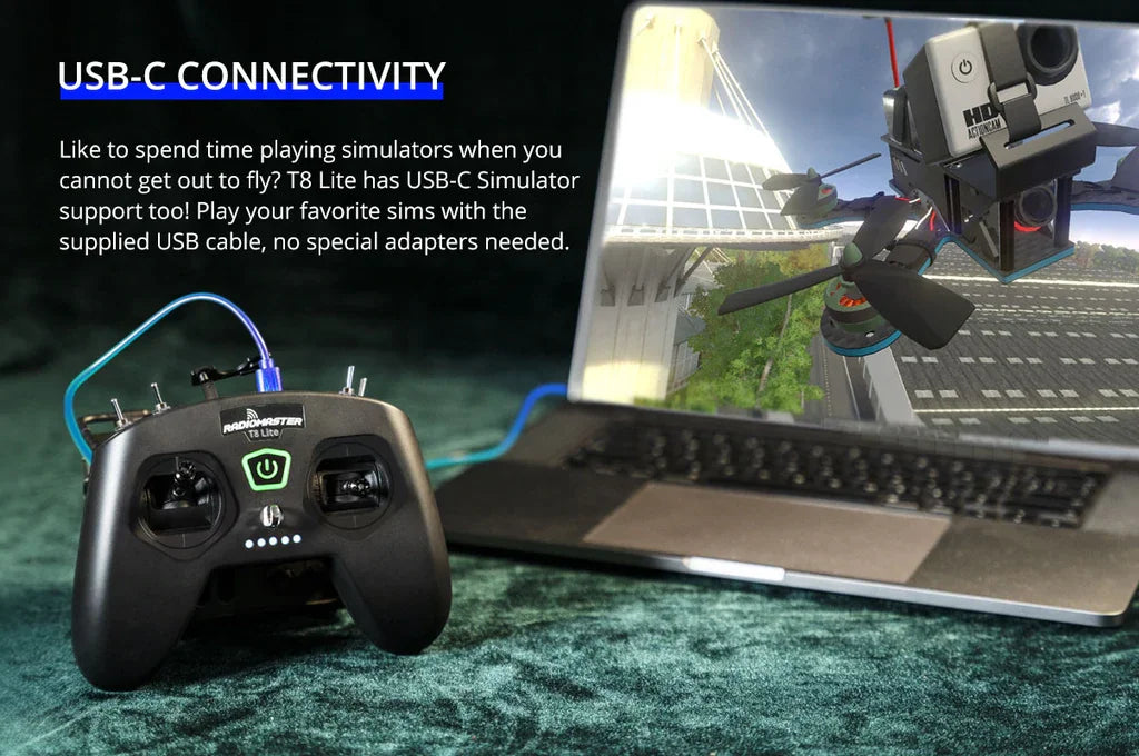 DarwinFPV Baby Ape - طائرة بدون طيار FPV للتحكم في الطيران كوادكوبتر RTF FPV بدون طيار 6 DarwinFPV Baby Ape, T8 Lite has USB-C Simulator support tool your favorite sims with