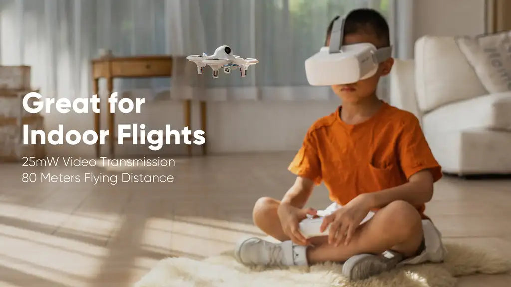 Great for Indoor Flights 25mW Video Transmission 80 Meters Flying
