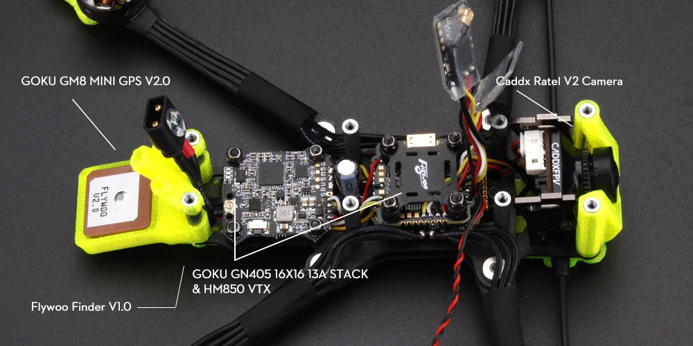 FLYWOO Explorer LR 4 V2.2 تناظري صغير المدى FPV فائق الخفة Quad Bnf (Caddx Ratel 2) GOKU GN405 Nano 1404 2750KV 7 i can do 10km (6 miles) round trips easily with 40-50 kph