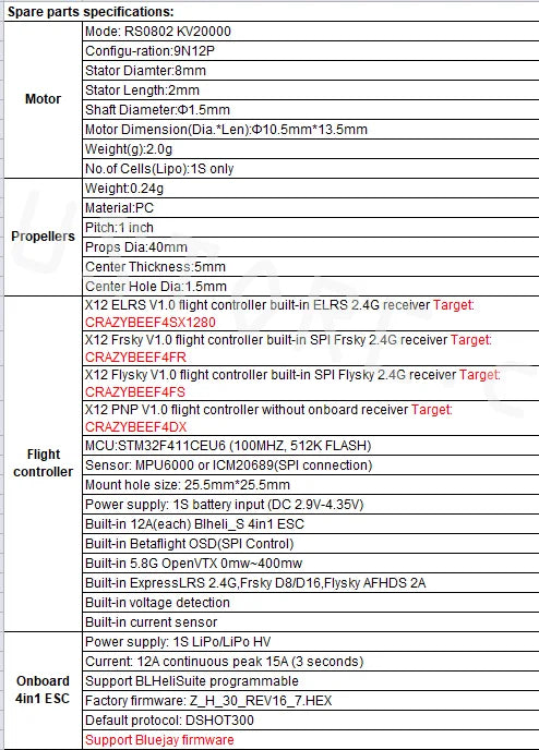 Happymodel Mobula7 BWhoop Drone - 5IN1 AIO Flight Controller Built-in 2.4G ELRS V2.0 RX Nano3 1/3 CMOS Mobula 7 1S Micro FPV 6 Happymodel Mobula7 BWhoop Drone, efault protocol: DSHOT3OO Support Bluejay firmware UPPI