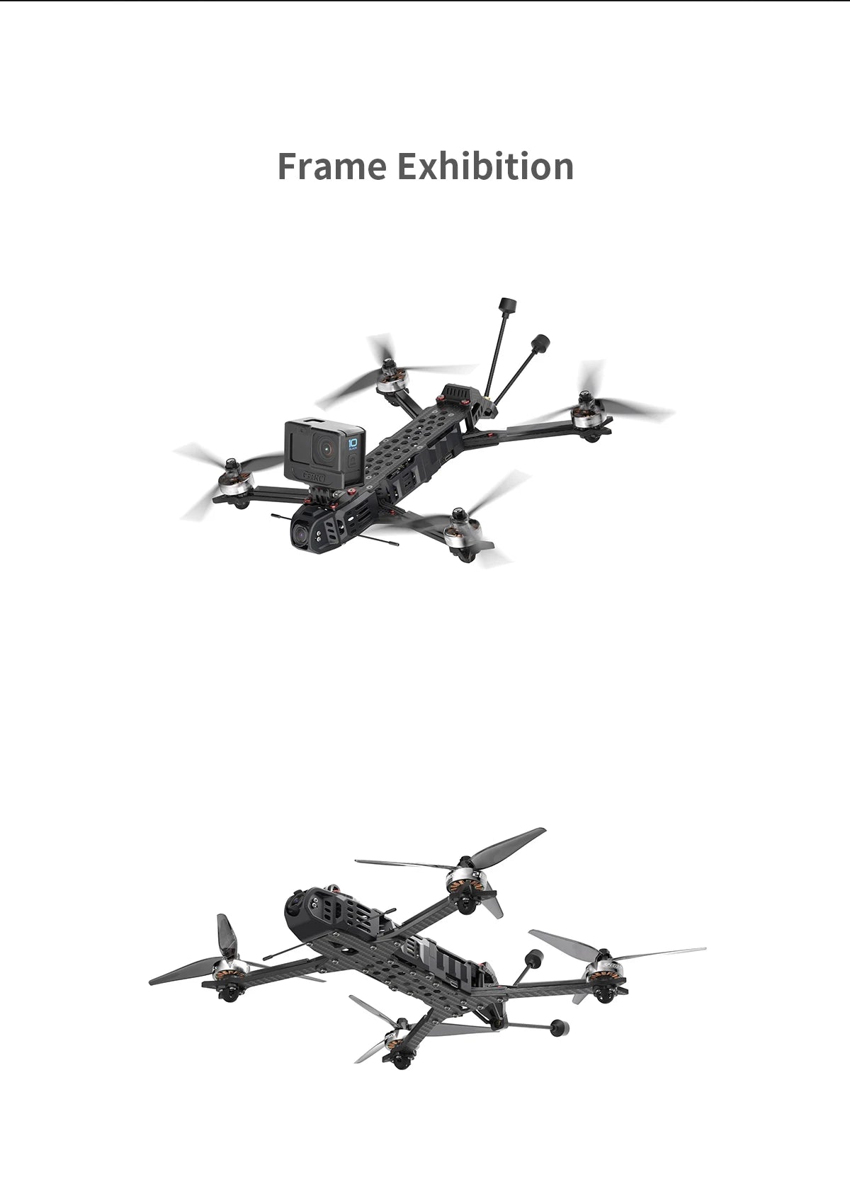 GEPRC 7.5inch Crocodile75 V3 HD, the battery plug is integrated with the fuselage for convenient application