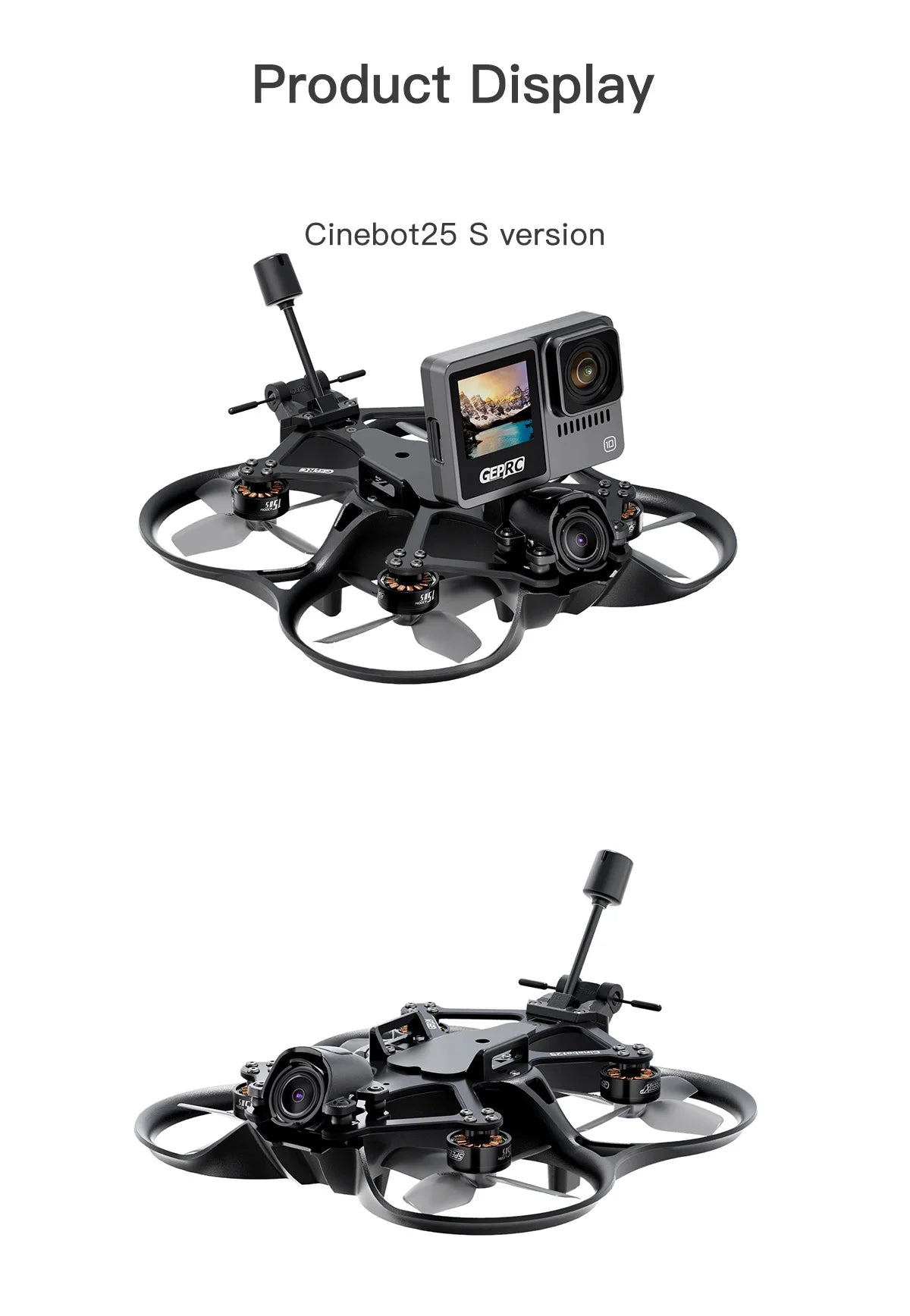 GEPRC Cinebot25 HD O3 FPV Drone - 2.5 بوصة Racing Freestyle Quadcopter TAKER G4 45A AIO FC SPEEDX2 1404 4600KV Motor RC 128K PWM 22 GEPRC Cinebot25 HD O3 FPV Drone, GEPRO Cinebot25 S version S451