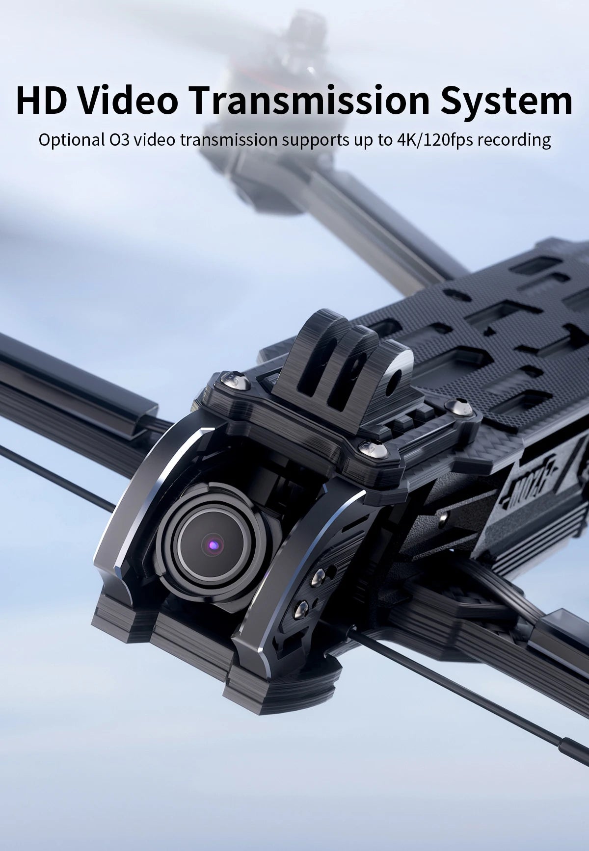 GEPRC MOZ7 HD, HD Video Transmission System Optional 03 video transmission supports up to 4K/12Ofps