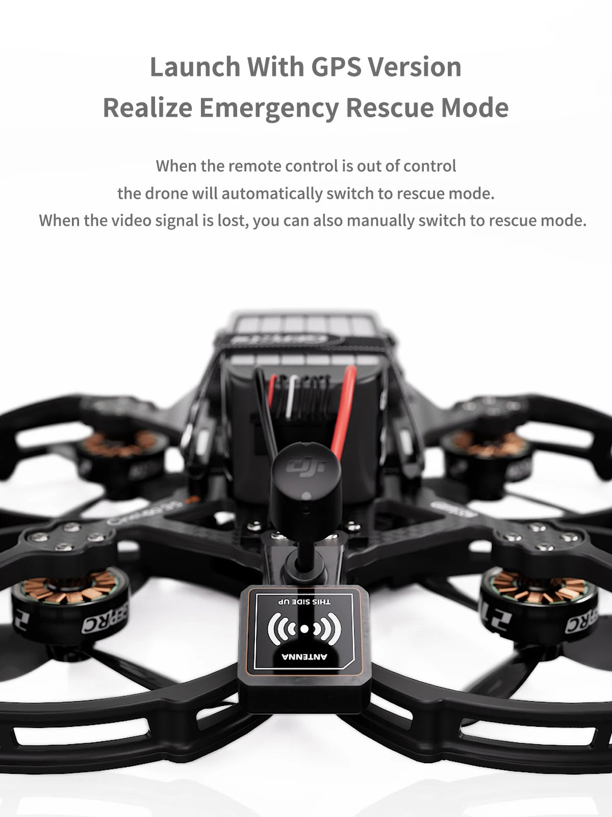 GEPRC CineLog35 V2 HD - O3 GPS FPV Drone O3 Air Unit GEP F722-45A AIO V2 2650KV 6S TBS ELRS RC FPV كوادكوبتر حرة بدون طيار 16 GEPRC CineLog35 V2 HD - O3 GPS FPV, GEPRC CineLog35 V2 HD, Launch With GPS Version Realize Emergency Rescue Mode When the remote control is out of control the drone