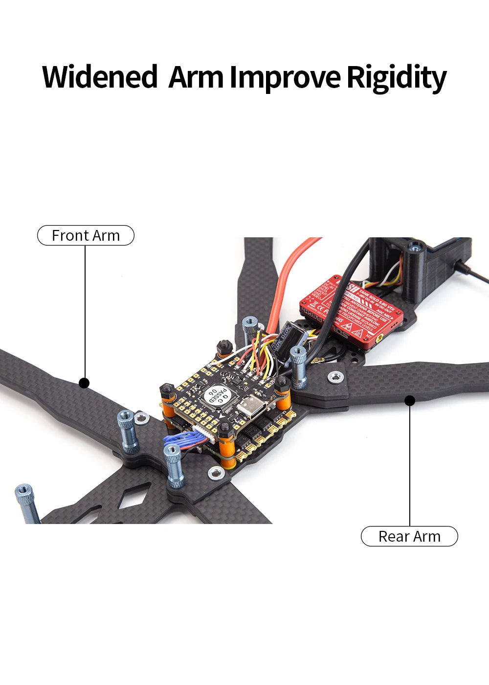 ATOMRC Insight7, Widened Arm Improve Rigidity Front Arm 8 Ko Rear Arm 3oro