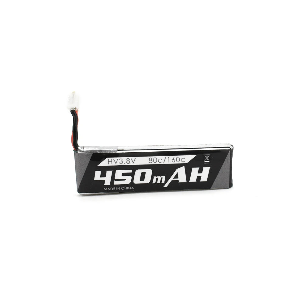 Emax Tinyhawk X 1s 450mAH 80c/160c Lipo Battery, HV3 8V 80ch160c 4SomAH MADEIN CH