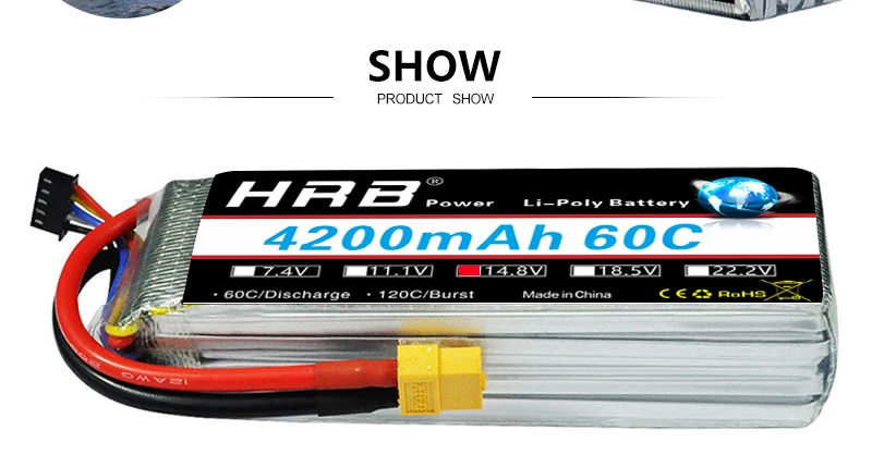 HRB 4200mah Lipo Battery, SHOW PRODUCT SHOW HPE Ttet LiPev Ratter