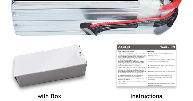 HRB 4200mah Lipo Battery, HAD WARNING Octritiniten-Gtidn trenarenor