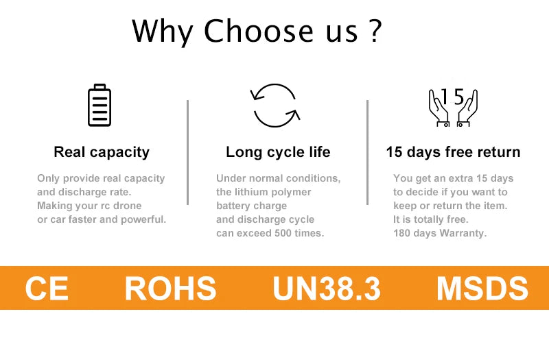 Youme 6S 22.2V 5200mah Lipo Battery, rc drone battery life 15 days free return Only provide real capacity Under normal conditions; You