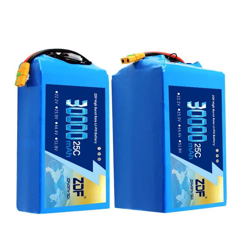 ZDF Batteries 6S 7S 12S 14S 30000mAh 22.2V 25