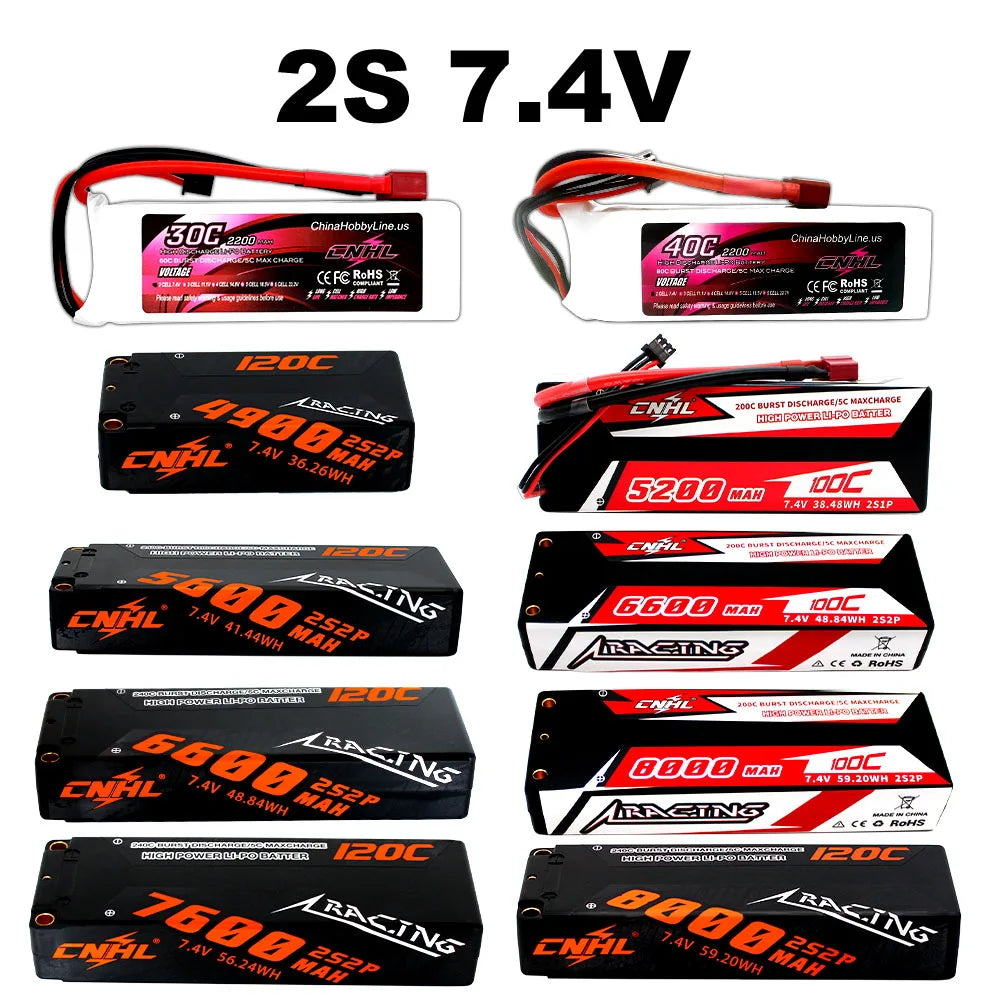 CNHL Lipo Battery for FPV Drone, CNHL Lipo Battery, 74V 6200am Idol 7,4v 38.48wh Z