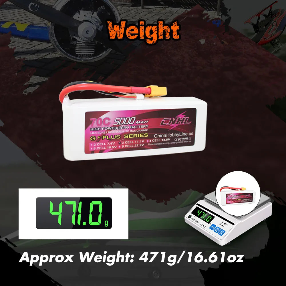 CNHL Lipo Battery For FPV Drone, CNHL Lipo Battery, 5000 MAH ENHLL HIGhPOWER L-PO BATHERY GHAR