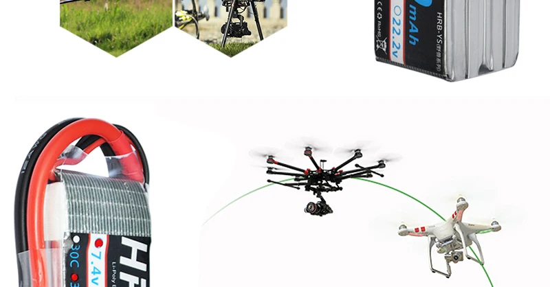 HRB Lipo Battery, T Dean 2S 3S 7.4V 35C XT60 Plug 11.1V