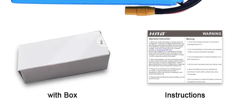 2PCS Yowoo Graphene Battery, HAD WARNING Octritieninien Fe with Box Instruction