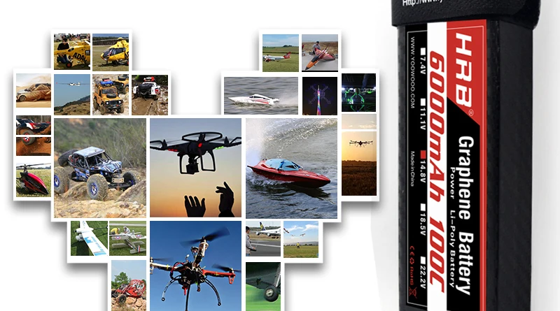 HRB Graphene 2S 3S 4S 5S 6S Lipo Battery - 3000mah 3800mah 5000mah 6000mah 7.4V 11.1V 14.8V 18.5V 22.2V 100C XT90 EC5 RC Toy Parts 10 HRB Graphene 2S 3S 4S 5S 6S Lipo Battery, Graphene 2S 3S 4S 5S 6S Lipo Battery SPEC