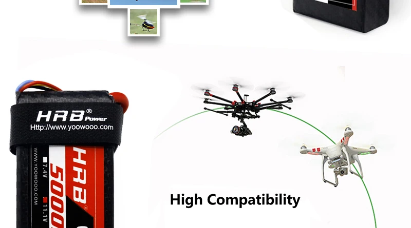 HRB Graphene 2S 3S 4S 5S 6S Lipo Battery - 3000mah 3800mah 5000mah 6000mah 7.4V 11.1V 14.8V 18.5V 22.2V 100C XT90 EC5 RC Toy Parts 11 HRB Graphene 2S 3S 4S 5S 6S Lipo Battery, HaB Powee 0E 8 High Compatibility .