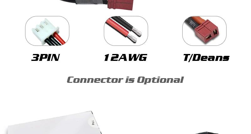 HRB 2S 3S 4S 5S 6S يبو بطارية 1500mah 7.4V 11.1V 14.8V 18.5V 22.2V يبو بطارية 65C ل RC سيارة الطائرات بدون طيار شاحنة تروجي طائرة طائرة بدون طيار FPV 14 0 3PIN 1ZAWG tideans Connector i5 Option