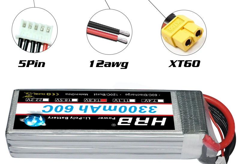 HRB 4S 14.8V Lipo Battery 3300mah - XT60 T Deans EC5 XT90 60C For Truggy Mad Rally Car 1/8 Racing Heli Airplane Truck RC Parts 17 HRB 4S 14.8V Lipo Battery, BulDuioblI Joaioozi 86,84j8