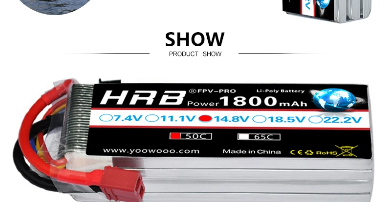 بطارية ليبو HRB 1800mah 2S 3S - 7.4V 11.1V XT60 T Deans 50C 14.8V 18.5V 22.2V 4S 5S 6S RC قطع غيار للسيارات والطائرات بدون طيار Mjx Bugs 13 HRB 1800mah 2S 3S Lipo Battery, SHOW PRODUCT SHOW WTPV-Pro Licoi Bat HRB Power