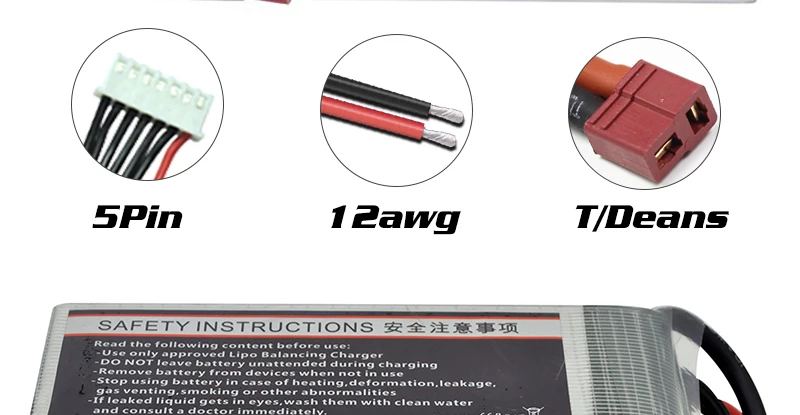 بطارية ليبو HRB 1800mah 2S 3S - 7.4V 11.1V XT60 T Deans 50C 14.8V 18.5V 22.2V 4S 5S 6S RC قطع غيار للسيارات والطائرات بدون طيار Mjx Bugs 14 HRB 1800mah 2S 3S Lipo Battery, TIDeans SAFETY INSTRUCTIONS Z#22TI Red Tomown