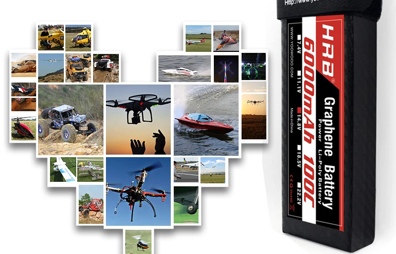 HRB Graphene 3S Lipo Battery - 11.1V 5000mah 6000mah 4000mah 3800mah 3000mah 2S 7.4V 4S 14.8V 5S 6S 22.2V RC Airplanes Parts XT60 10 HRB Graphene 3S Lipo Battery, please don't overcharge more than 4.2V and dont overcharge below 3.7V