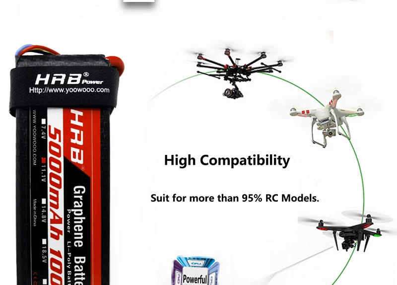 HRB Graphene 3S Lipo Battery - 11.1V 5000mah 6000mah 4000mah 3800mah 3000mah 2S 7.4V 4S 14.8V 5S 6S 22.2V RC Airplanes Parts XT60 11 HRB Graphene 3S Lipo Battery, please don't overcharge more than 4.2V and dont overcharge below 3.7V