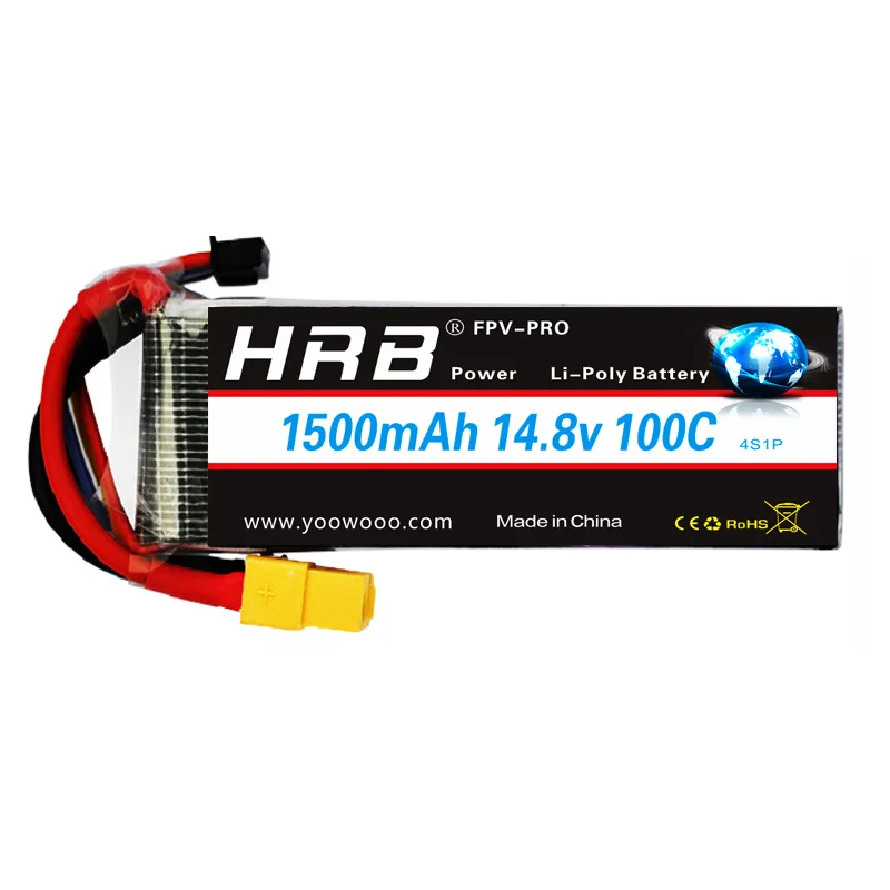 HRB Lipo 4S 6S Battery - 14.8V 22.2V 1300mah 1500mah 1800mah 2200mah 90C 100C With XT60 For RC FPV Quadcopter Drone Airplane 13 HRB Lipo 4S 6S Battery, FPV_PRO Hrb Power Li-Poly Battery 1500mAh 14.8v
