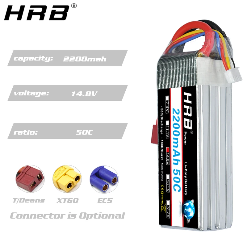 HRB Lipo 4S 6S Battery - 14.8V 22.2V 1300mah 1500mah 1800mah 2200mah 90C 100C With XT60 For RC FPV Quadcopter Drone Airplane 15 HRB Lipo 4S 6S Battery, AKKU Charged Rechargeble Powerful Li-Polymer Accessories Cells