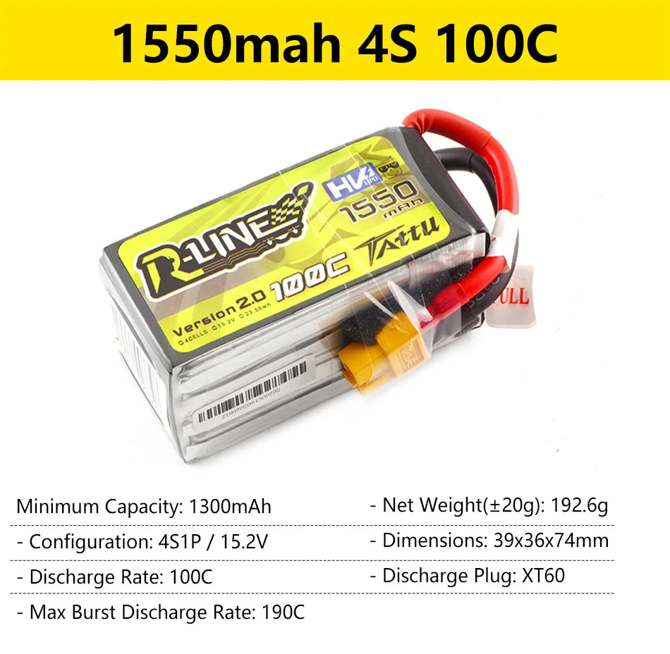 4S 1O0C ULL Minimum Capacity: 130OmAh Net Weight(