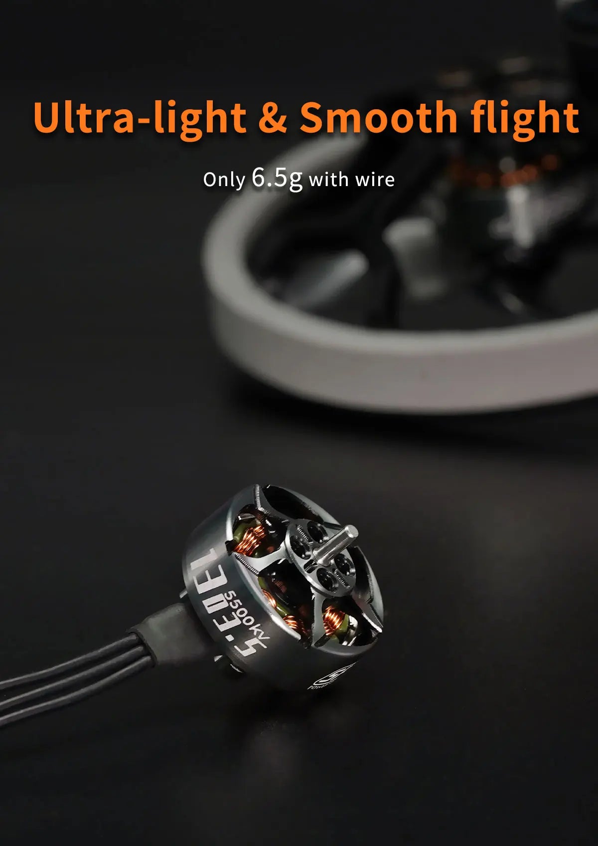 GEPRC SPEEDX2 1303.5 3800KV/5500KV Motor, Ultra-light & Smooth flight Only 6.5g with wire