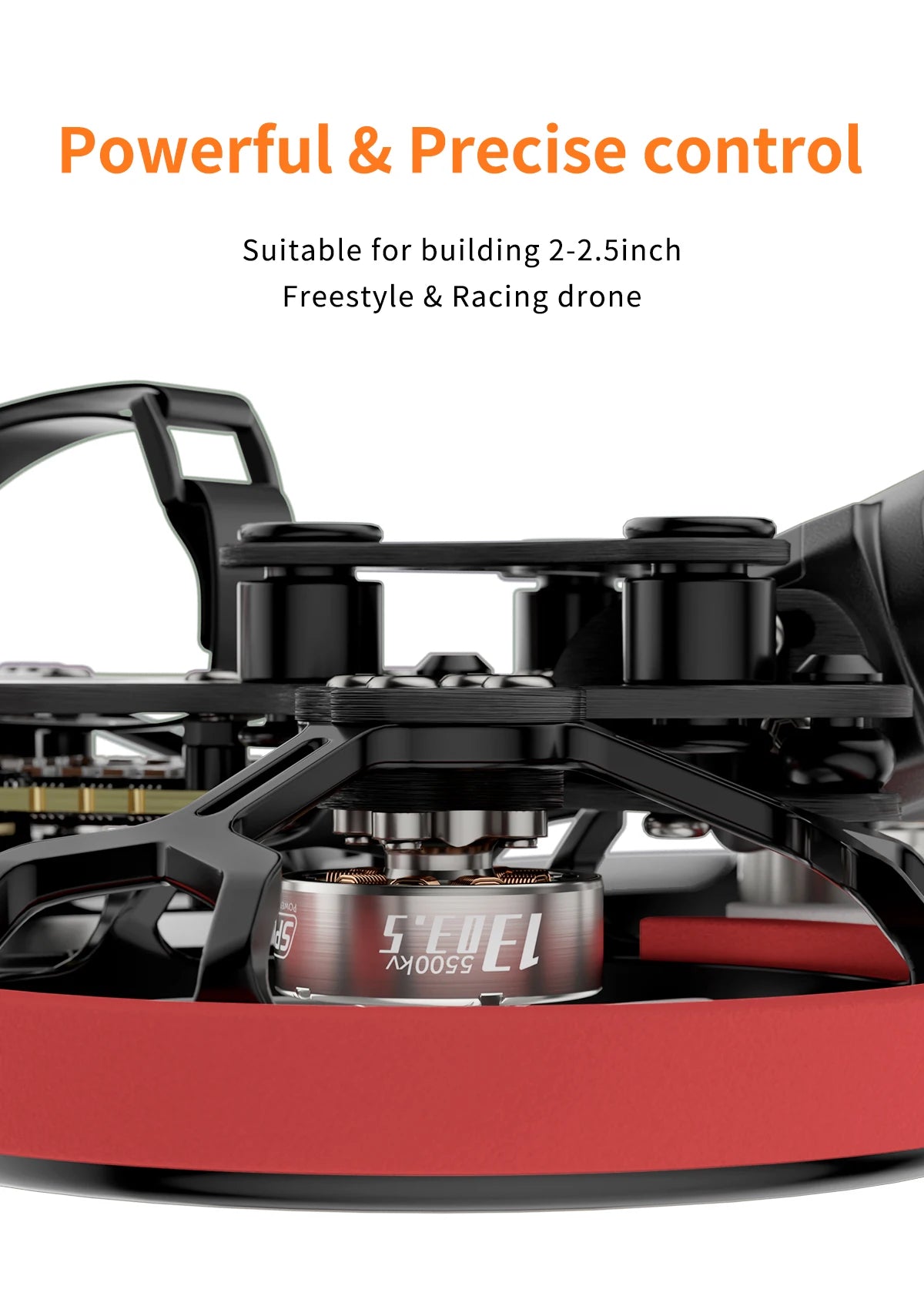 GEPRC SPEEDX2 1303.5 3800KV/5500KV Motor, powerful & Precise control Suitable for building 2-2.Sinch Freestyle