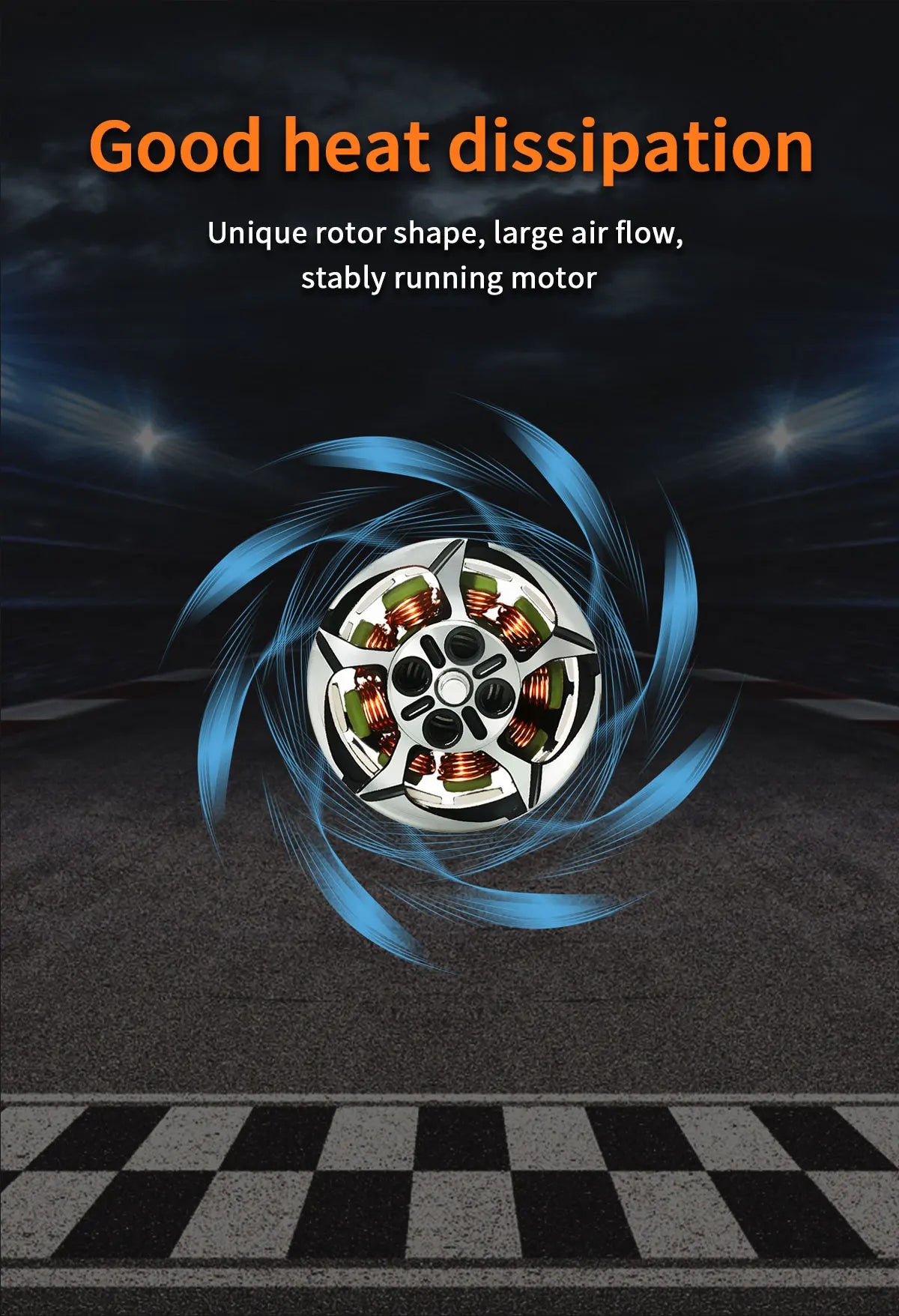 GEPRC SPEEDX2 1303.5 3800KV/5500KV Motor, Good heat dissipation Unique rotor shape, large air stably running
