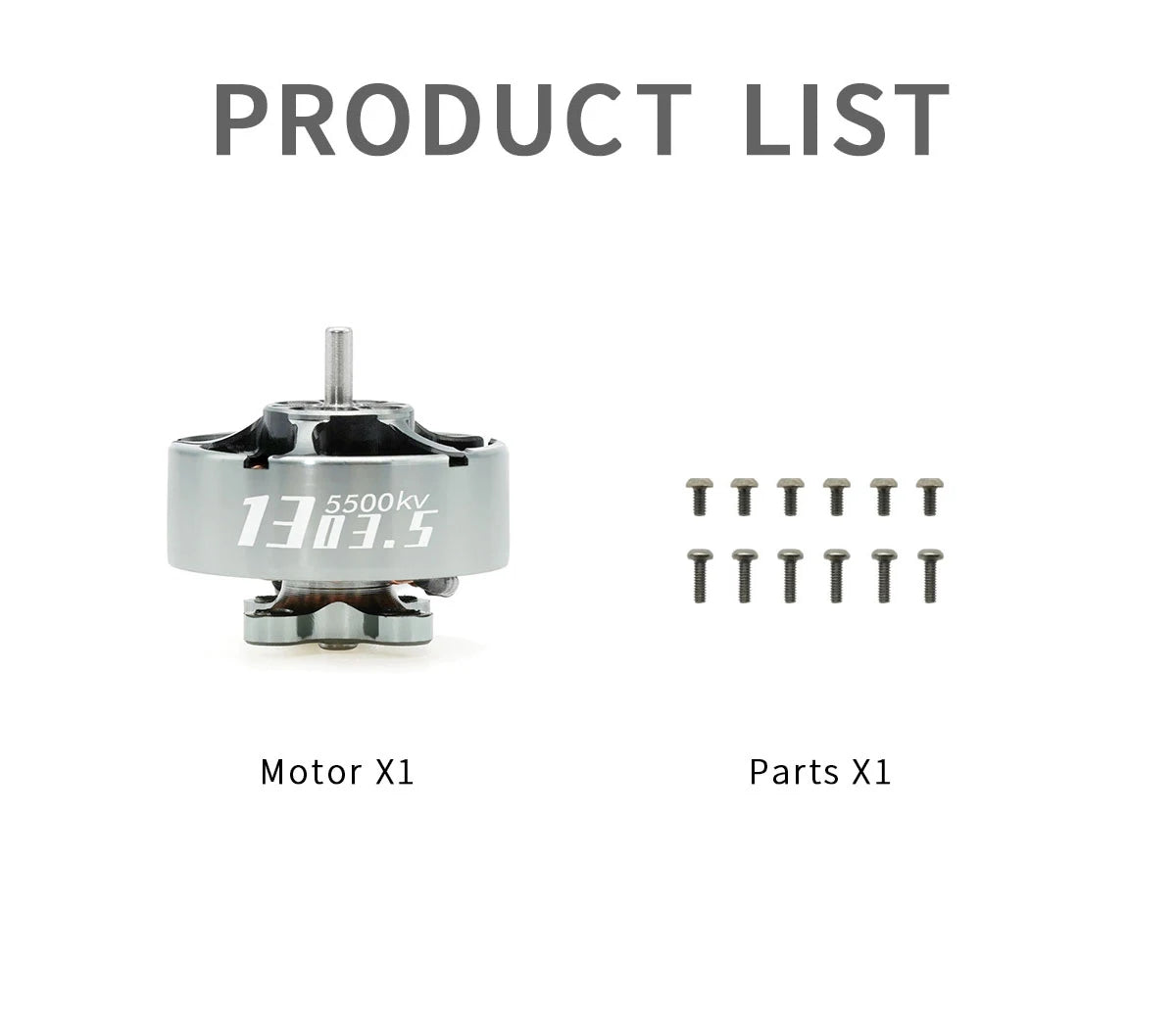 GEPRC SPEEDX2 1303.5 3800KV/5500KV Motor, PRODUCT LIST 146590k TTTTTT TiTTTT Motor X