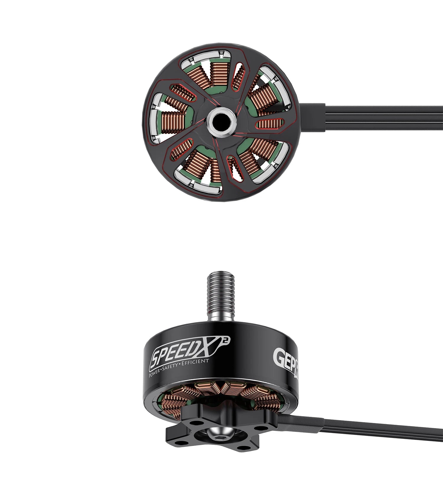 GEPRC SPEEDX2 2207 1960KV/2050KV Motor - 4-5 بوصة FPV Drone 6S Brushless Motor FPV RC Multicopter Racing Drone Parts DIY PART 11 GEPRC SPEEDX2 2207 1960KV/2050KV Motor, AT1 SPEED GEl EFFICIENT 'SAFETY'