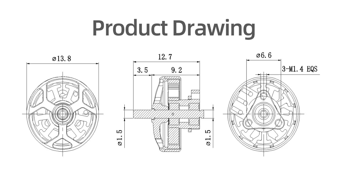 GEPRC SPEEDX2 1102 10000KV Motor - ESC