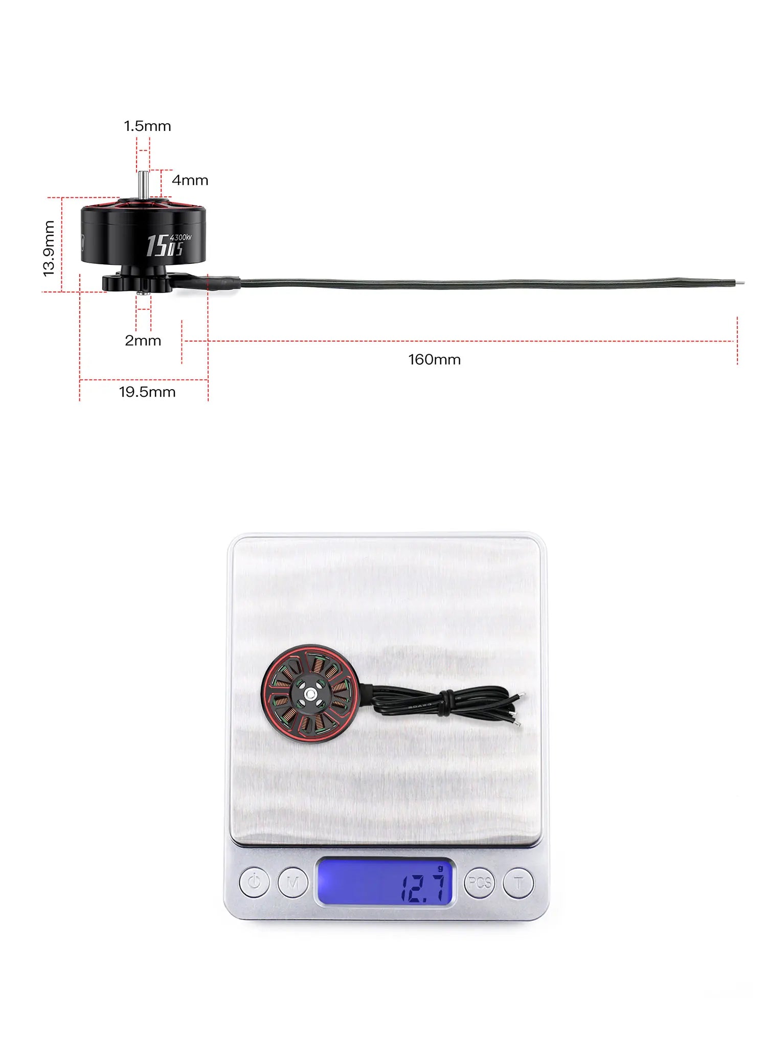 GEPRC SPEEDX2 1505 4300KV Motor 20A-30A