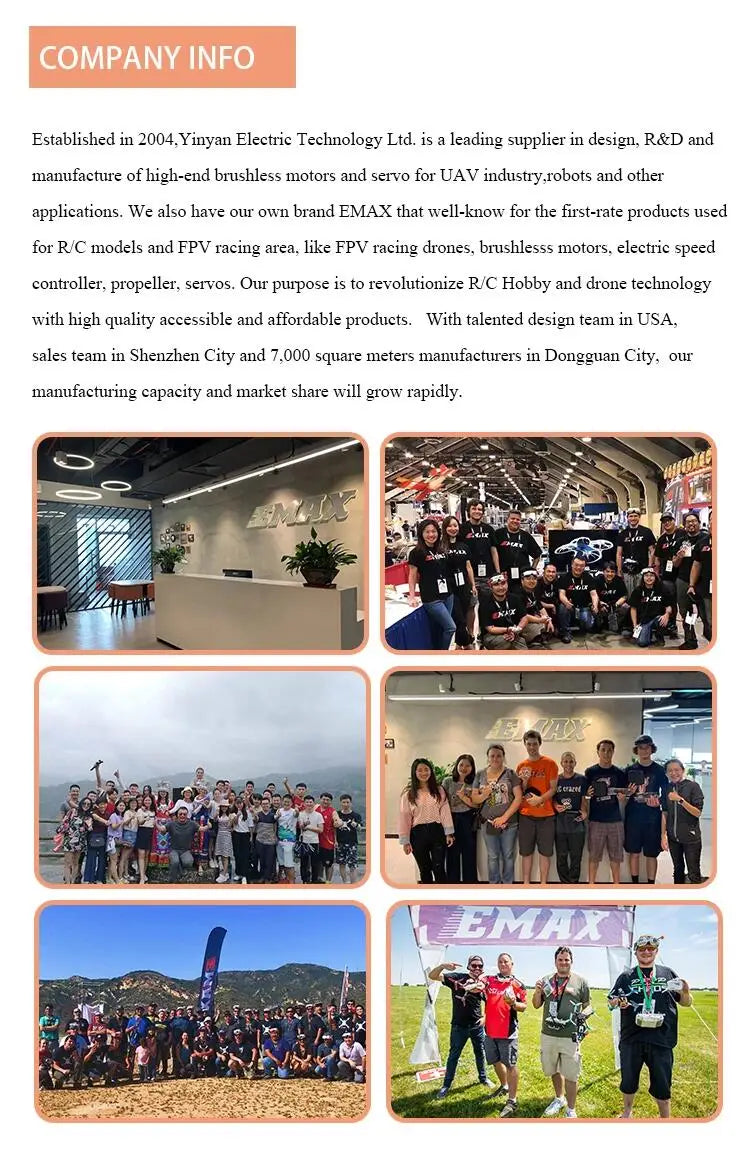 EMAX TH12025 11000kv Motor, Yinyan Electric Technology Ltd is leading supplier in design, R&D and manufacture