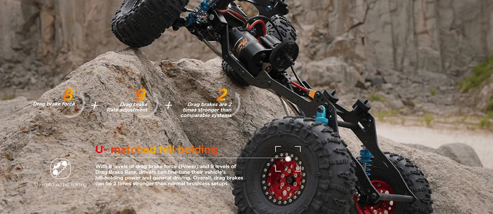 Hobbywing Quicrun Fusion Se, drag brakes inatdhed IhodJing canbbe Wn