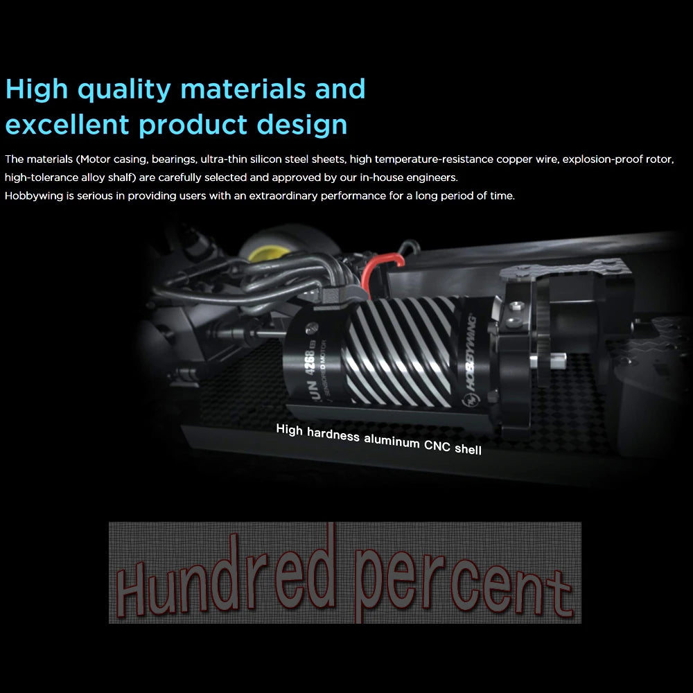 high-quality materials and excellent product design Hobbywing is serious in providing users with an extraordinary performance