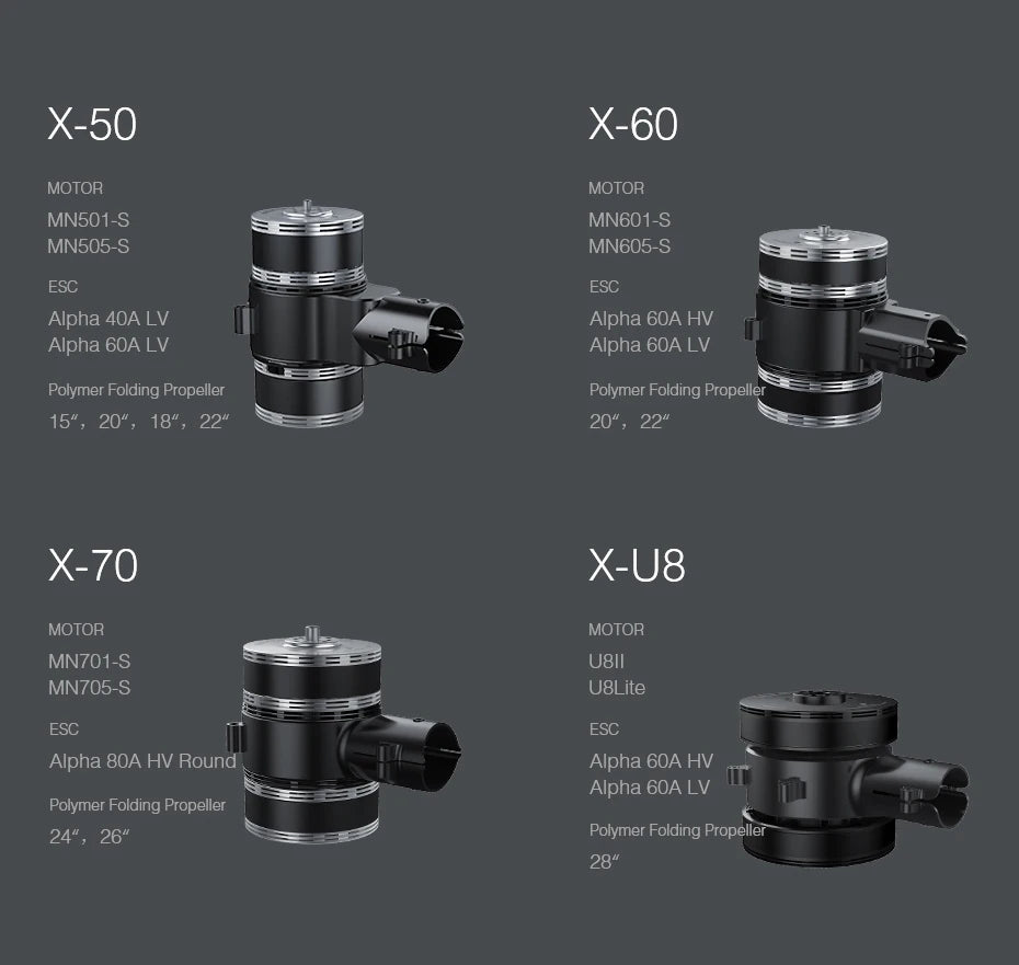 T-motor, X-50 X-60 MOTOR MOTOR MNSO1-S MN60