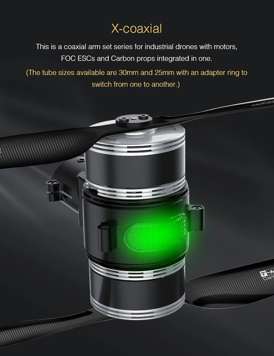 T-motor, X-coaxial is a coaxial arm set series for industrial drones .