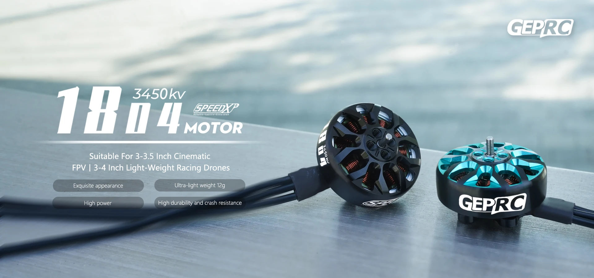 GEPRC SPEEDX2 1804 2450KV 3450KV Motor, GEPRC 3450kv 18 159 GPEEDX MOTOR Suitable For