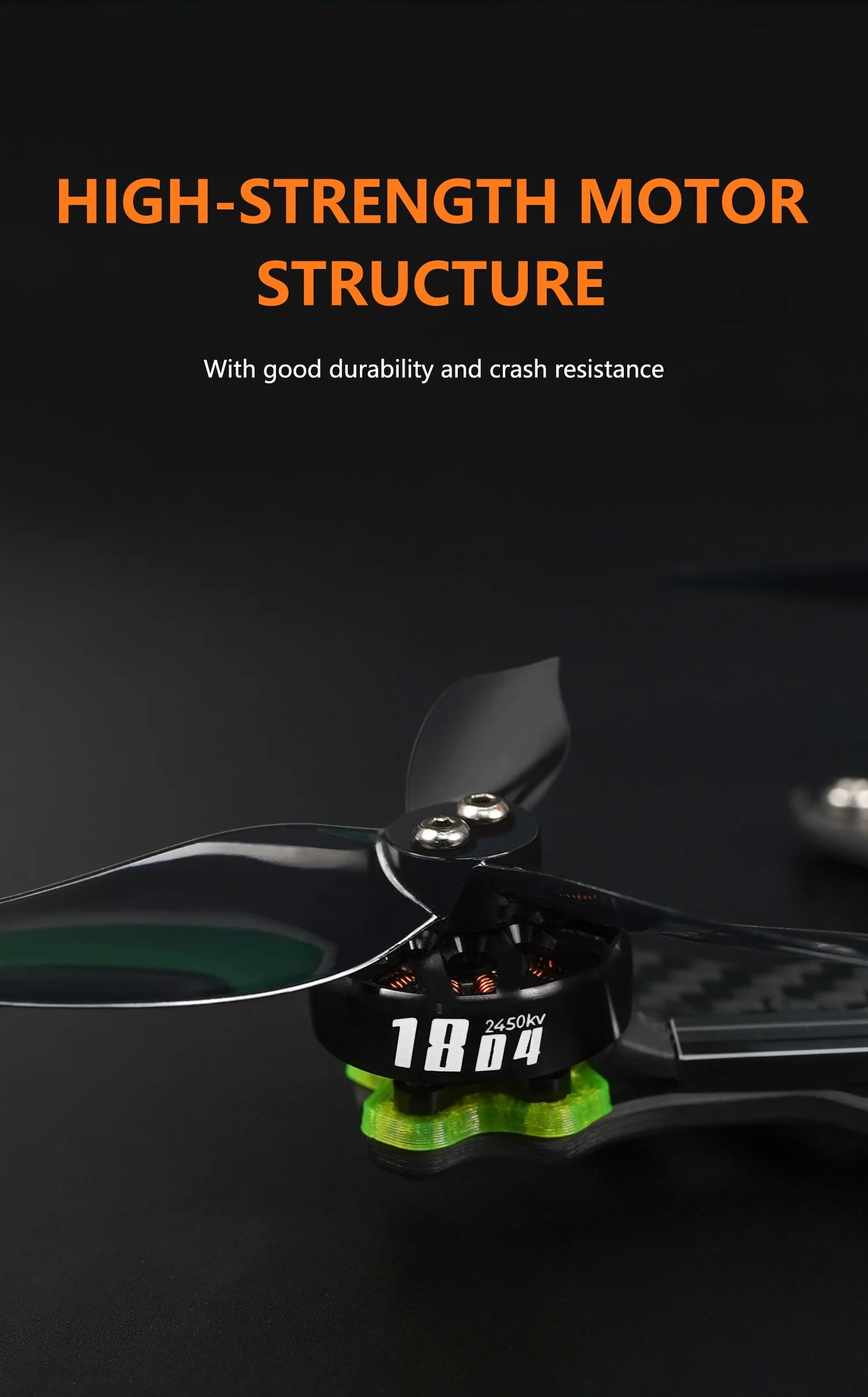 HIGH-STRENGTH MOTOR STRUCTURE With durability and crash resistance In"